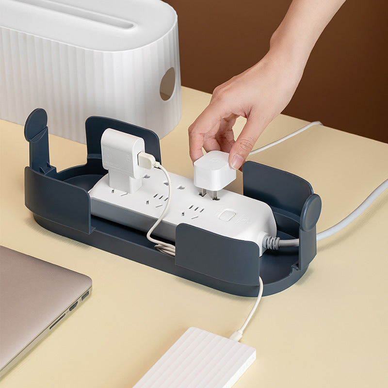 Anti Dust Network Organizer Power Strip Wire Case Cable Storage Box Charger Socket Line Storage Bin Charger Wire Management